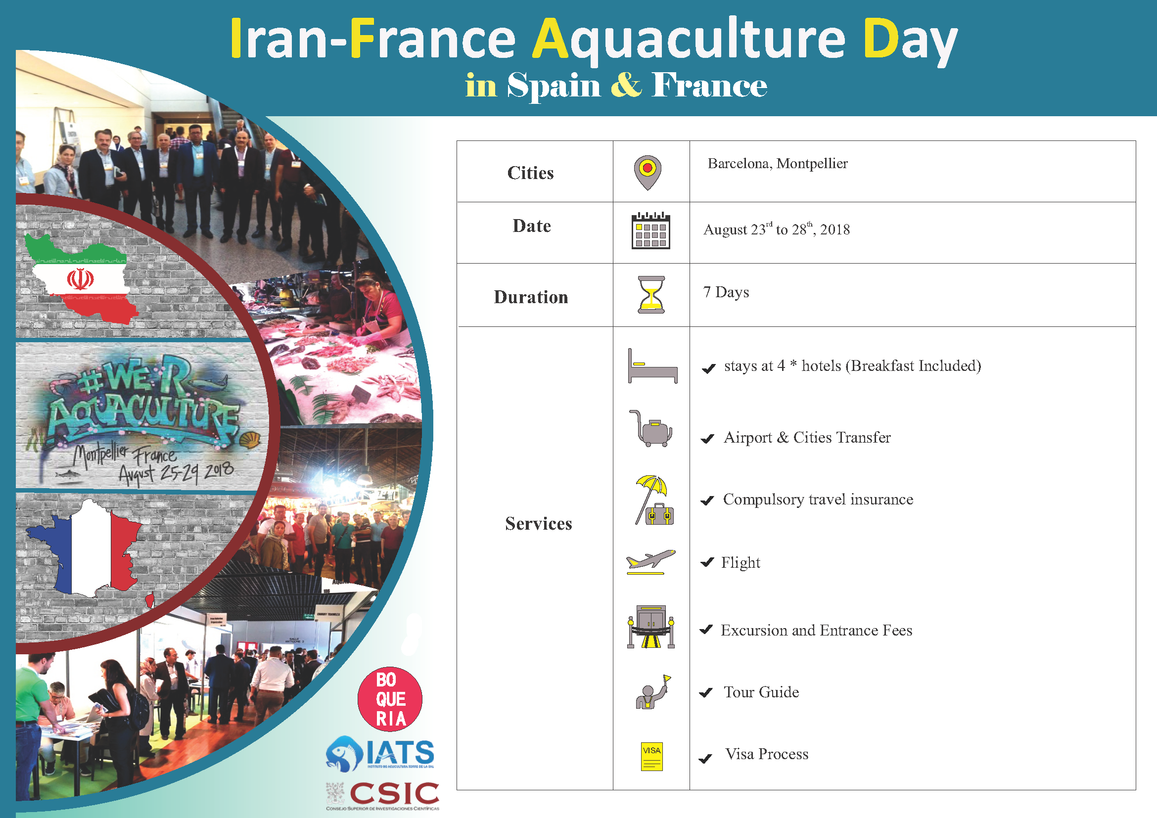 Iran-France Aquaculture Day, Aug. 2018