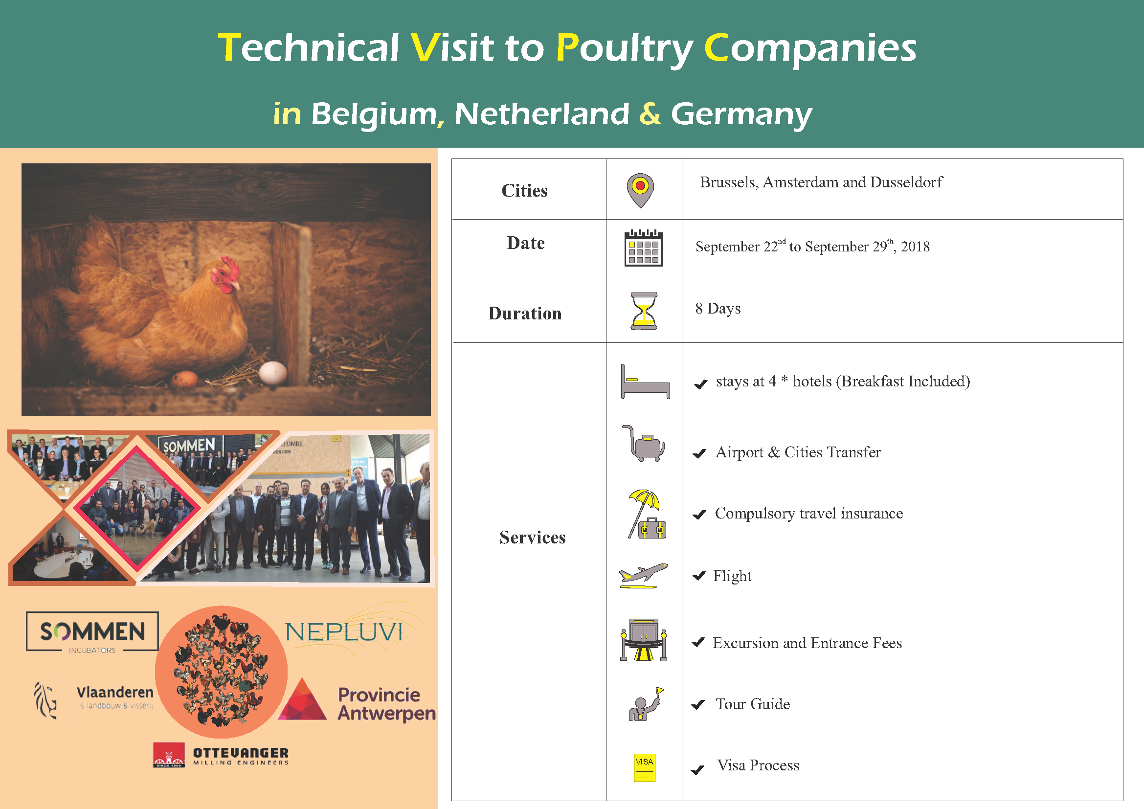 Technical Visit to Poultry Companies, Sep 2018