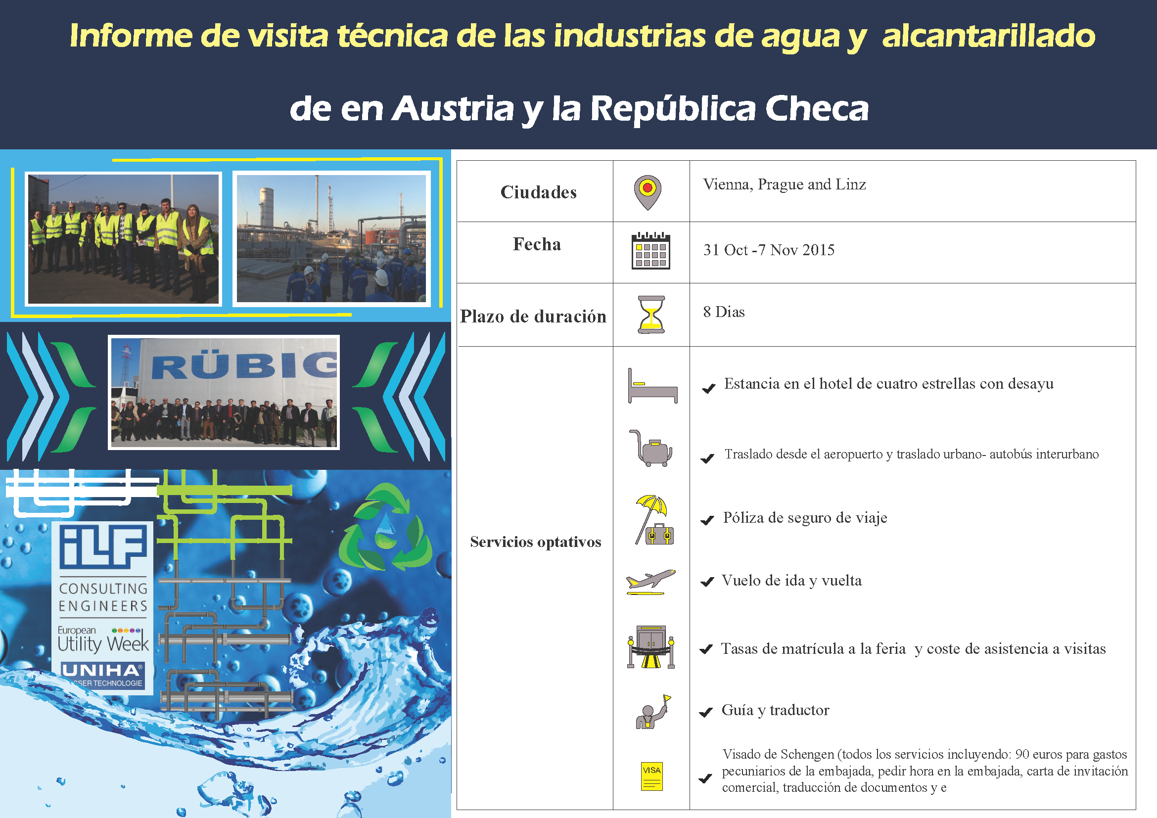 Informe de visita técnica de las industrias de agua yalcantarilladoOct. 2015