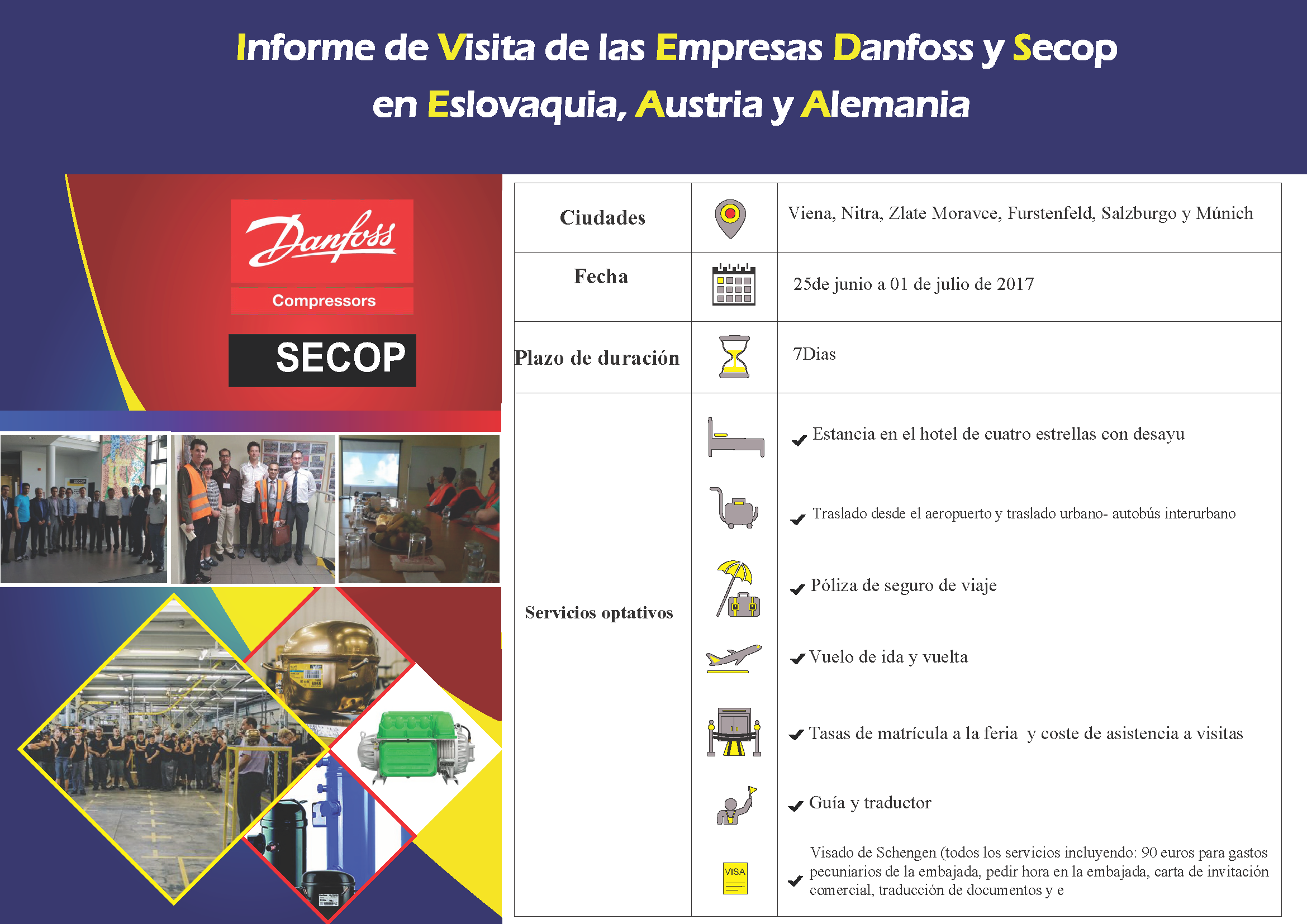 Informe de visita técnica de las Empresas Danfoss y SecopJun. 2017
